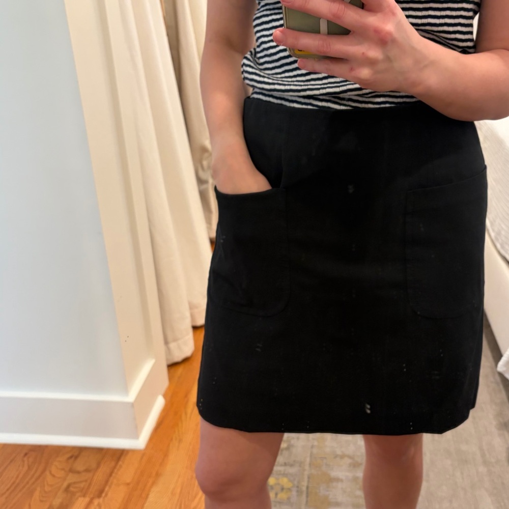 LOFT Black Mini Skirt